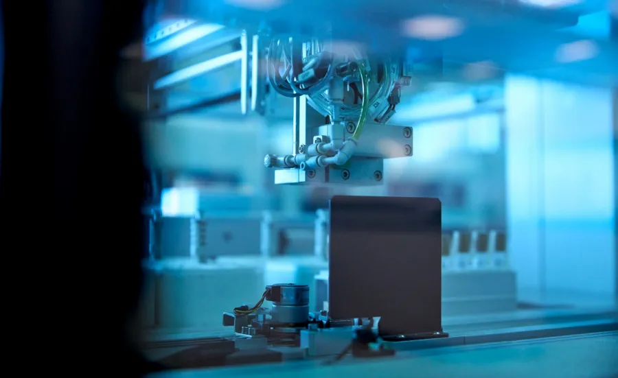 machine processing samples in laboratory