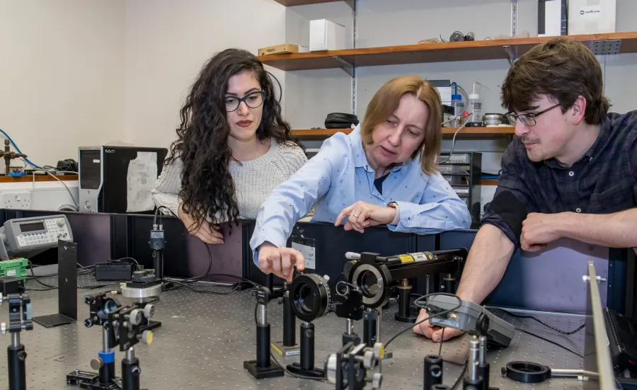 PhD students with supervisor