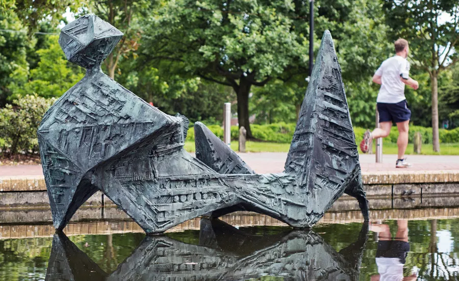 A sculpture at Highfield Campus: Puy de D?me Figure by Frederick Edward McWilliam