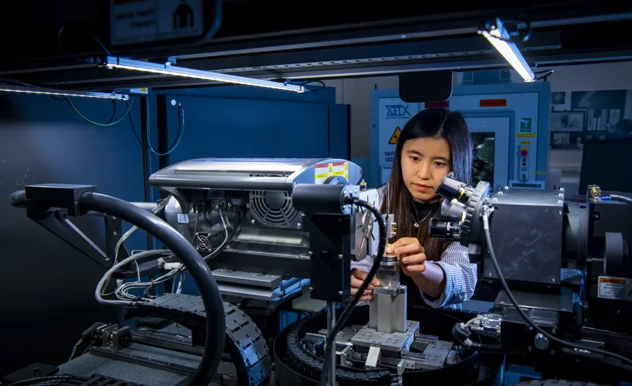 A student in a workshop.