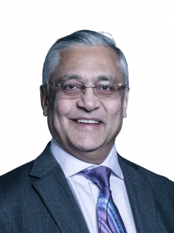 Cutout head and shoulders of Lord Patel of Bradford