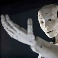 humanoid robot with arm outstretched